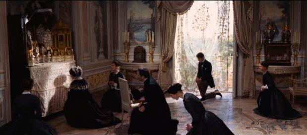 Una scena del Gattopardo di Luchino Visconti Una scena del Gattopardo di Luchino Visconti