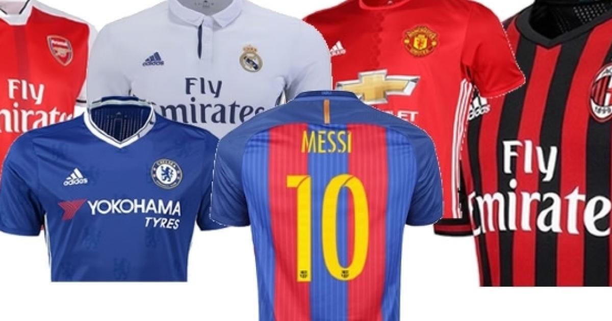 Quais as camisas de futebol mais vendidas no mundo?