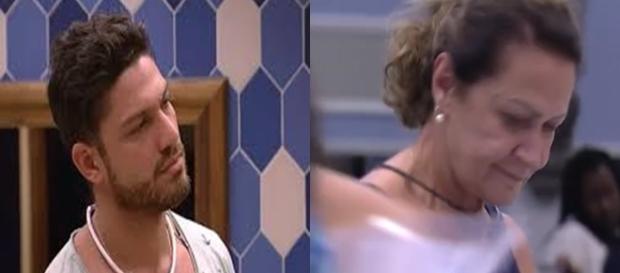 Luiz Felipe briga com Ieda por lugar de dormir (Foto: Reprodução/TV Globo) Luiz Felipe briga com Ieda por lugar de dormir (Foto: Reprodução/TV Globo)
