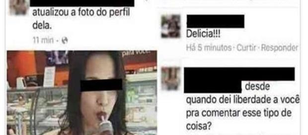 Moça posta foto sensual e acaba recebendo comentário hilário. (foto: reprodução Facebook) Moça posta foto sensual e acaba recebendo comentário hilário. (foto: reprodução Facebook)