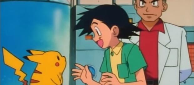 Momento en el que Ash conoce a Pikachu! Momento en el que Ash conoce a Pikachu!