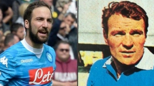 higuain e altafini nel napoli.