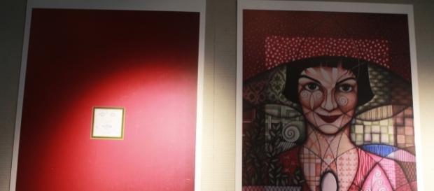 Uma das ilustrações presentes na intervenção 'Desvendando o Universo de Amélie Poulain' - Foto: Vanessa S. Uma das ilustrações presentes na intervenção 'Desvendando o Universo de Amélie Poulain' - Foto: Vanessa S.