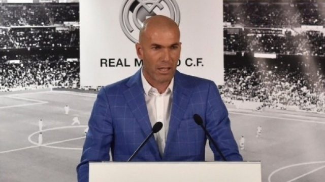 Zidane lors de son arrivée à la tête du Real Madrid