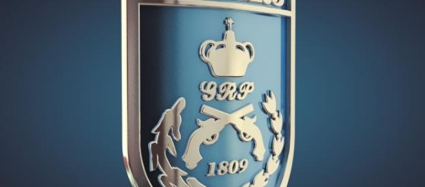 Escudo da PMERJ, onde o policial baleado atuava. Escudo da PMERJ, onde o policial baleado atuava.