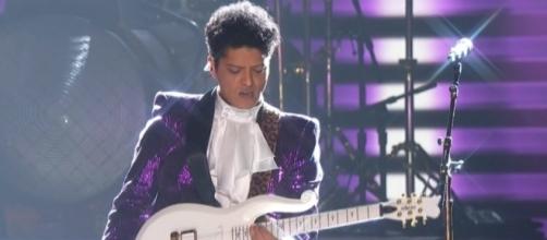 Bruno Mars Destroys Everyone With Prince Tribute At Grammys