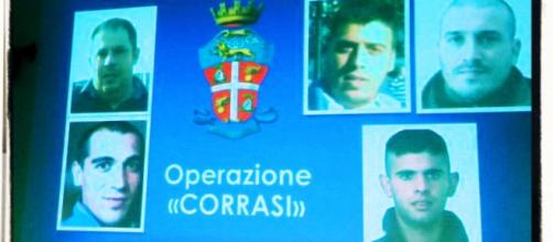 Nell'operazione "Corrasi" sono state arrestate cinque persone.