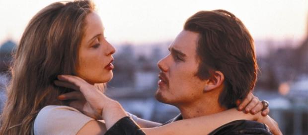 "Antes del amanecer" (Before Sunrise) de 1995. "Antes del amanecer" (Before Sunrise) de 1995.