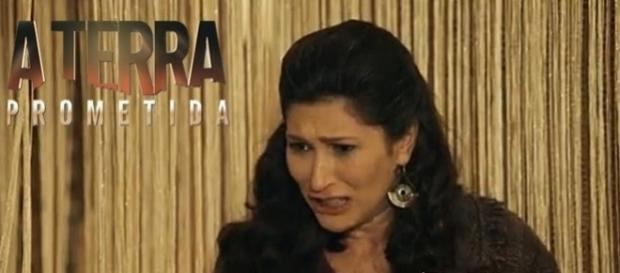 Léia flagra Quemuel e Yana na cama em 'A Terra Prometida' Léia flagra Quemuel e Yana na cama em 'A Terra Prometida'