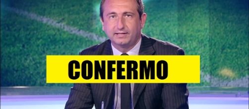 Il giornalista Ceccarini (Sportmediaset)
