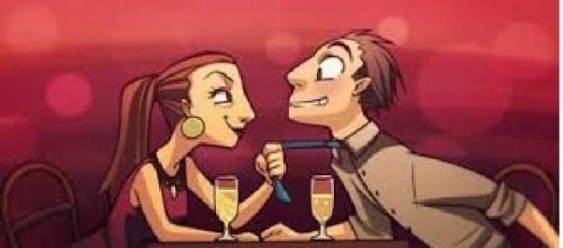 É comum a mulher ficar toda apaixonada no primeiro encontro ao perceber que o homem é como ela sempre imaginou. É comum a mulher ficar toda apaixonada no primeiro encontro ao perceber que o homem é como ela sempre imaginou.