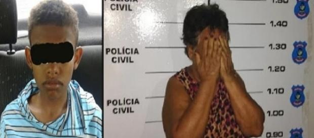 Mãe foi presa por bater no filho que roubou um celular (Foto: Reprodução) Mãe foi presa por bater no filho que roubou um celular (Foto: Reprodução)