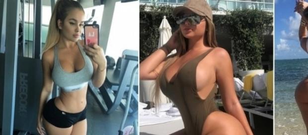 Modelo com corpo escultural é chamada de gorda na internet por haters. Modelo com corpo escultural é chamada de gorda na internet por haters.