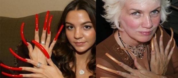 O tamanho das unhas dessas mulheres impressiona O tamanho das unhas dessas mulheres impressiona