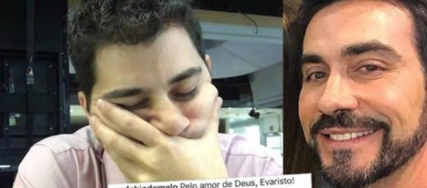 Padre Fábio (à direita) e Evaristo: dois mitos da internet "discutem" no Instagram Padre Fábio (à direita) e Evaristo: dois mitos da internet "discutem" no Instagram