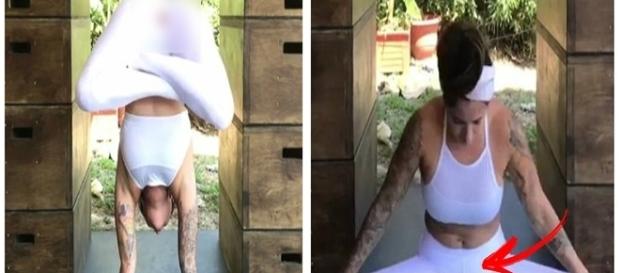 Professora de Yoga dá aula menstruada Professora de Yoga dá aula menstruada