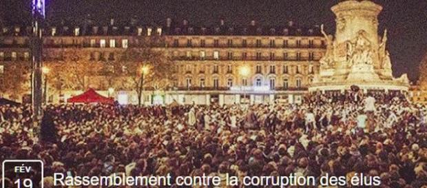 Un rassemblement s'organise pour dimanche prochain 19 fév., pl. de la République à Paris, à partir de 15 heures, contre la corruption des élus Un rassemblement s'organise pour dimanche prochain 19 fév., pl. de la République à Paris, à partir de 15 heures, contre la corruption des élus