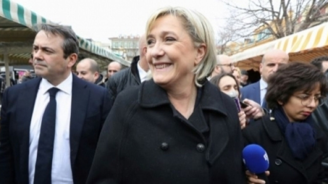Marine Le Pen s'est rendue à Nice.