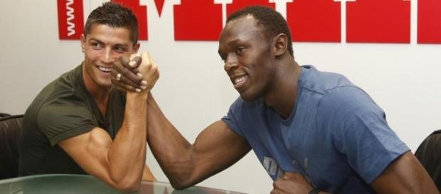Cristiano Ronaldo battu par Usain Bolt ! Cristiano Ronaldo battu par Usain Bolt !