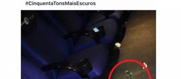 Foto de pepino em sala de cinema agita a internet Foto de pepino em sala de cinema agita a internet