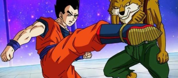 Gran Fan art sobre el combate entre Gohan y Lavenda Gran Fan art sobre el combate entre Gohan y Lavenda