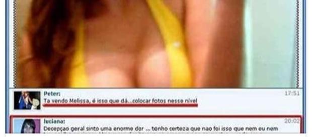Mãe resolve repreender a filha. (Foto: reprodução Facebook) Mãe resolve repreender a filha. (Foto: reprodução Facebook)