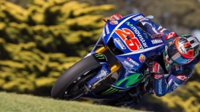 maverick vinales durante i test