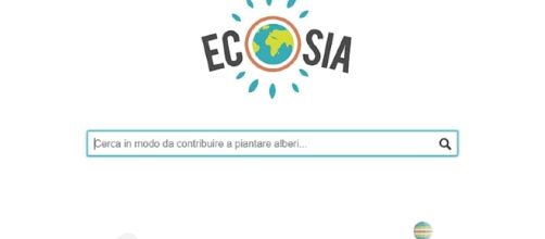 Barra di ricerca di ecosia.org