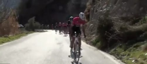 Contador all'attacco sull'Alto de Monachil