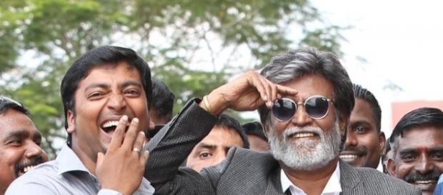 A working still form 'Kabali' (Image credits: Twitter.com/kalaiactor) A working still form 'Kabali' (Image credits: Twitter.com/kalaiactor)