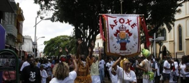 Afoxés agitaram a segunda de carnaval em SP. Foto: Afoxé Omi Alado/Arquivo Afoxés agitaram a segunda de carnaval em SP. Foto: Afoxé Omi Alado/Arquivo