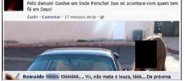 Garota é desmentida na internet (Foto: reprodução Facebook) Garota é desmentida na internet (Foto: reprodução Facebook)