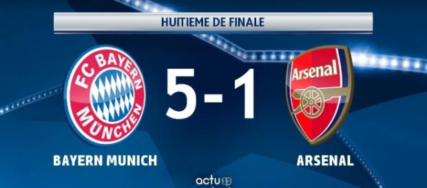 Le Bayern Munich écrase Arsenal ! (Image : scoopnest ) Le Bayern Munich écrase Arsenal ! (Image : scoopnest )