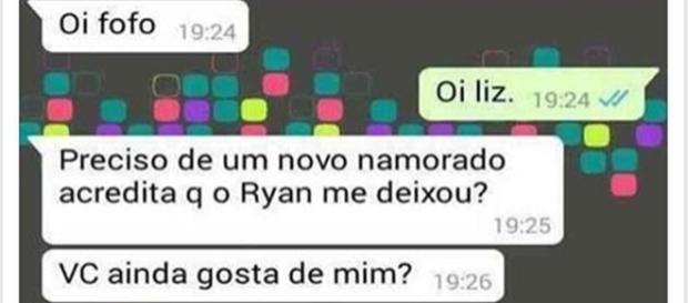 Moça tenta reatar com o ex (Foto: reprodução Whatsapp) Moça tenta reatar com o ex (Foto: reprodução Whatsapp)