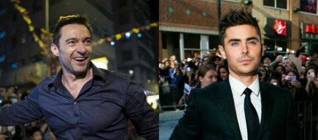Zac Efron e Hugh Jackman foram retirados de set durante incêndio (Foto: Reprodução) Zac Efron e Hugh Jackman foram retirados de set durante incêndio (Foto: Reprodução)