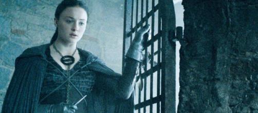 Sophie Tuner caracterizada como Sansa Stark en 'Juego de Tronos'