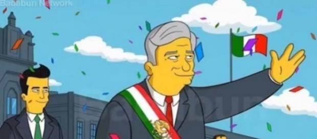La imagen hace suponer que AMLO aparecería en la nueva temporada de Los Simpson. Foto: Twitter La imagen hace suponer que AMLO aparecería en la nueva temporada de Los Simpson. Foto: Twitter