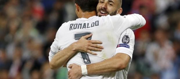 Le duo de choc, Cristiano Ronaldo, Karim Benzema Le duo de choc, Cristiano Ronaldo, Karim Benzema