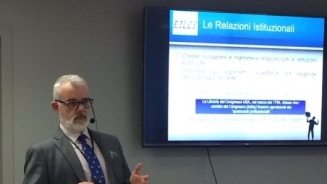 La presentazione del dott. Giuffrida al seminario "Europrogettazione 2.0"