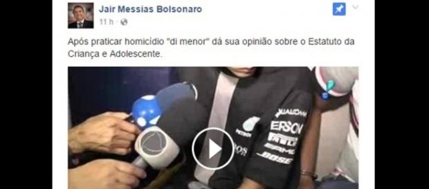 A defesa do menor ao ECA chocou os eleitores do parlamentar nos comentários A defesa do menor ao ECA chocou os eleitores do parlamentar nos comentários