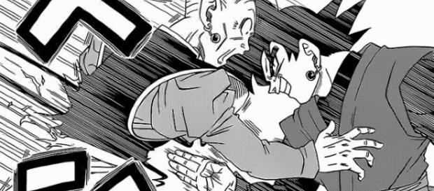 Black eliminando a Zamasu en el manga numero 21 Black eliminando a Zamasu en el manga numero 21