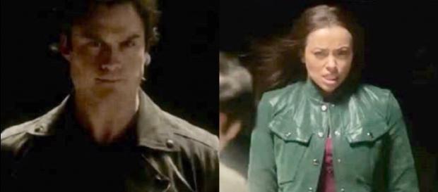 Bonnie vira aliada de Cade e tenta matar Damon. Bonnie vira aliada de Cade e tenta matar Damon.