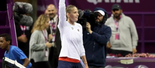 Tennis: Karolina Pliskova beats Wozniacki to secure her second title of the season in Doha. Picture courtesy of leparisien.fr Tennis: Karolina Pliskova beats Wozniacki to secure her second title of the season in Doha. Picture courtesy of leparisien.fr