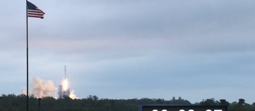 SpaceX Dragon launch on February 19, 2017 from Florida / courtesy of Nasa.gov (public domain)