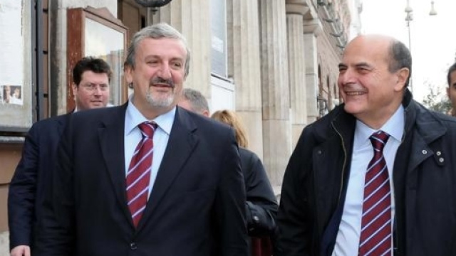 Michele EMiliano e Pierluigi Bersani. Chi resta e chi se ne va dal PD? (Foto: Corriere del Mezzogiorno)