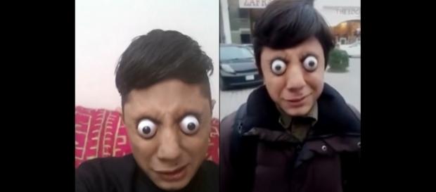Ahmed Khan consegue projetar seus olhos para fora das órbitas (Crédito: YouTube/CatersClips/BawaToniShah) Ahmed Khan consegue projetar seus olhos para fora das órbitas (Crédito: YouTube/CatersClips/BawaToniShah)