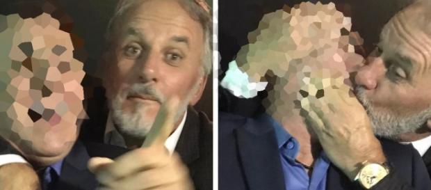 Otávio Mesquita beija comunicador famoso Otávio Mesquita beija comunicador famoso