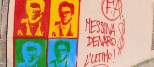 Il famoso murales in stile Warhol dedicato a Matteo Messina Denaro, apparso sui muri di Palermo