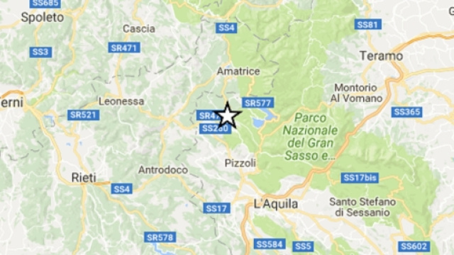 Nuova forte scossa in provincia de L'Aquila
