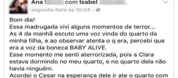 Boneca aterroriza toda uma família Boneca aterroriza toda uma família